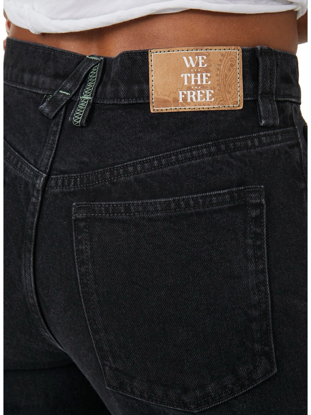 We The Free A New Day Straight Leg Pleated Jeans Size 24 - Picture 2 of 10